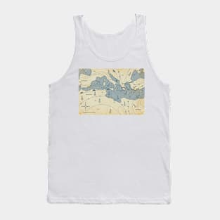 Mediterranean Weather map Tank Top